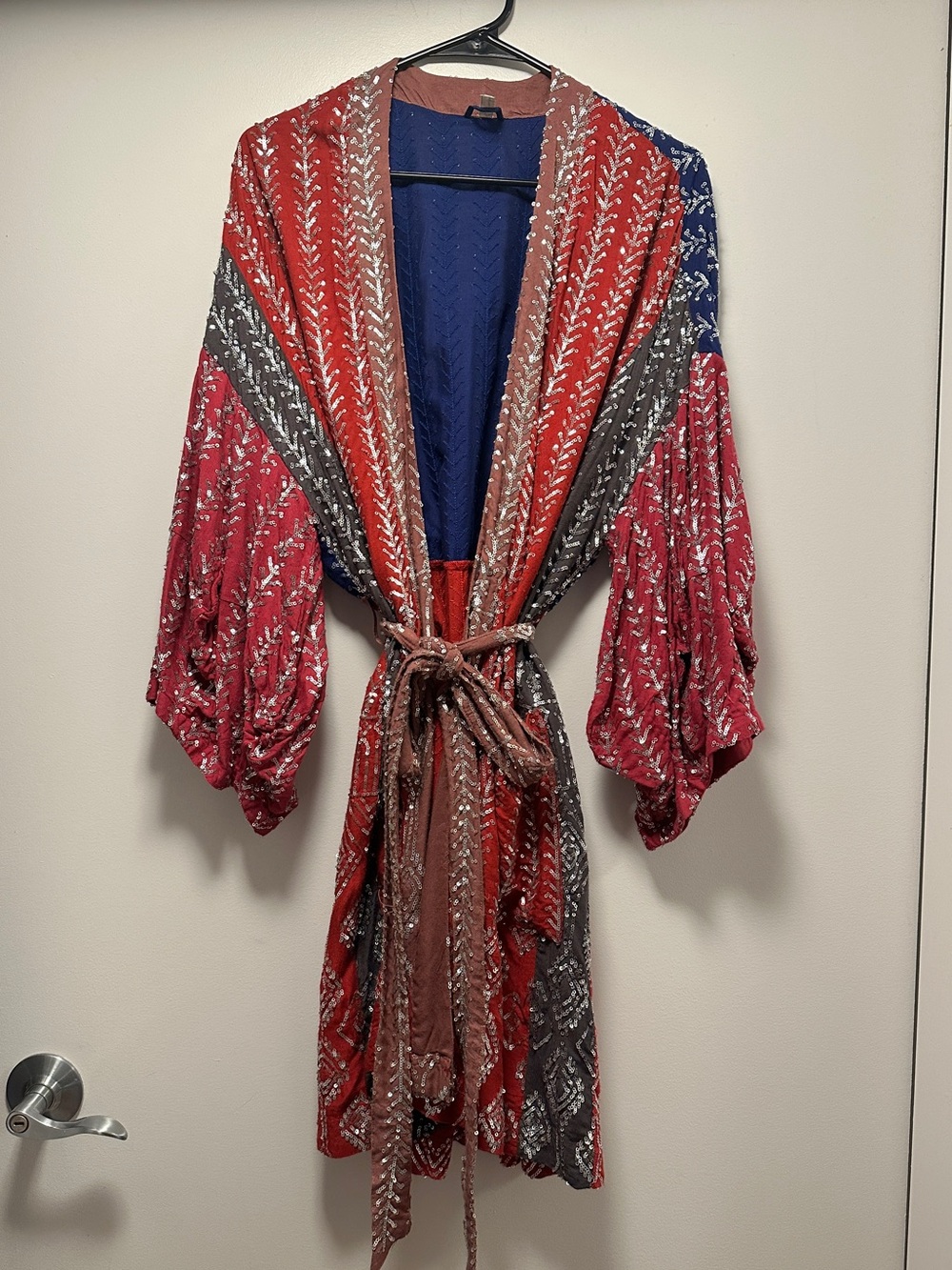 Free People Waiting for You Sequin Embellished Robe